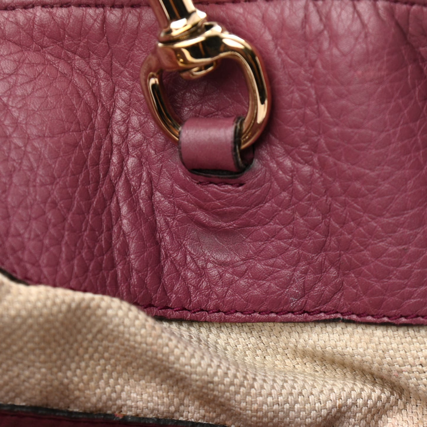 Pebbled Calfskin Medium Soho Chain Shoulder Bag Peonia Flower
