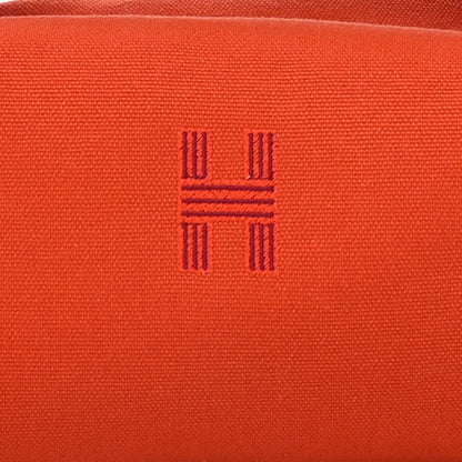 Hermes Canvas Small Bride-A-Brac Pouch Orange Feu 7 of 10