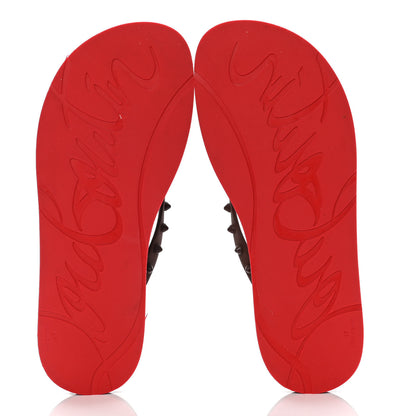 Christian Louboutin Rubber Spike Loubi Donna Flip Flop 41 Nude 7 of 9