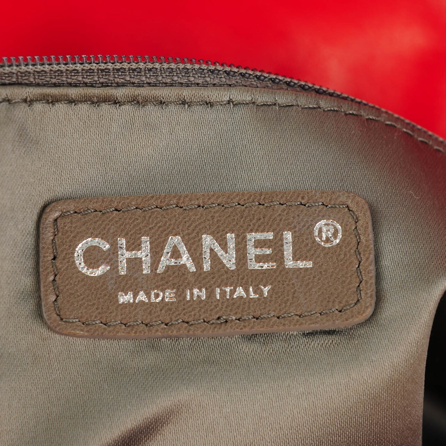 Lambskin Stitched Large Walk Of Fame Flap Red