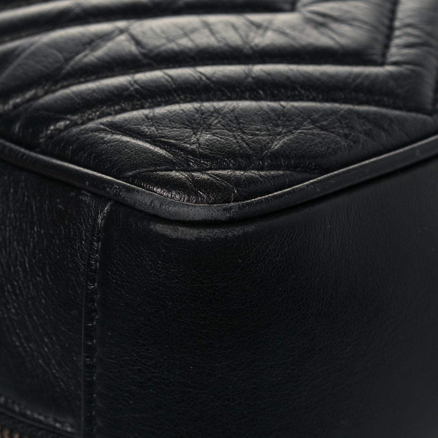 Calfskin Matelasse Sylvie Web Small GG Marmont Top Handle Shoulder Bag Black