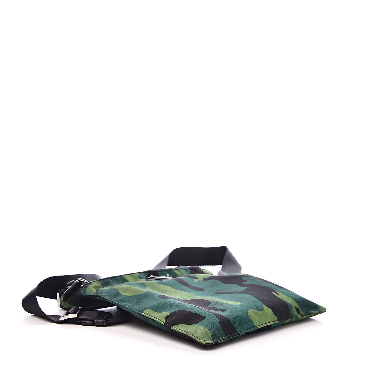 Prada Tessuto Nylon Camouflage Flat Messenger Prato 4 of 9