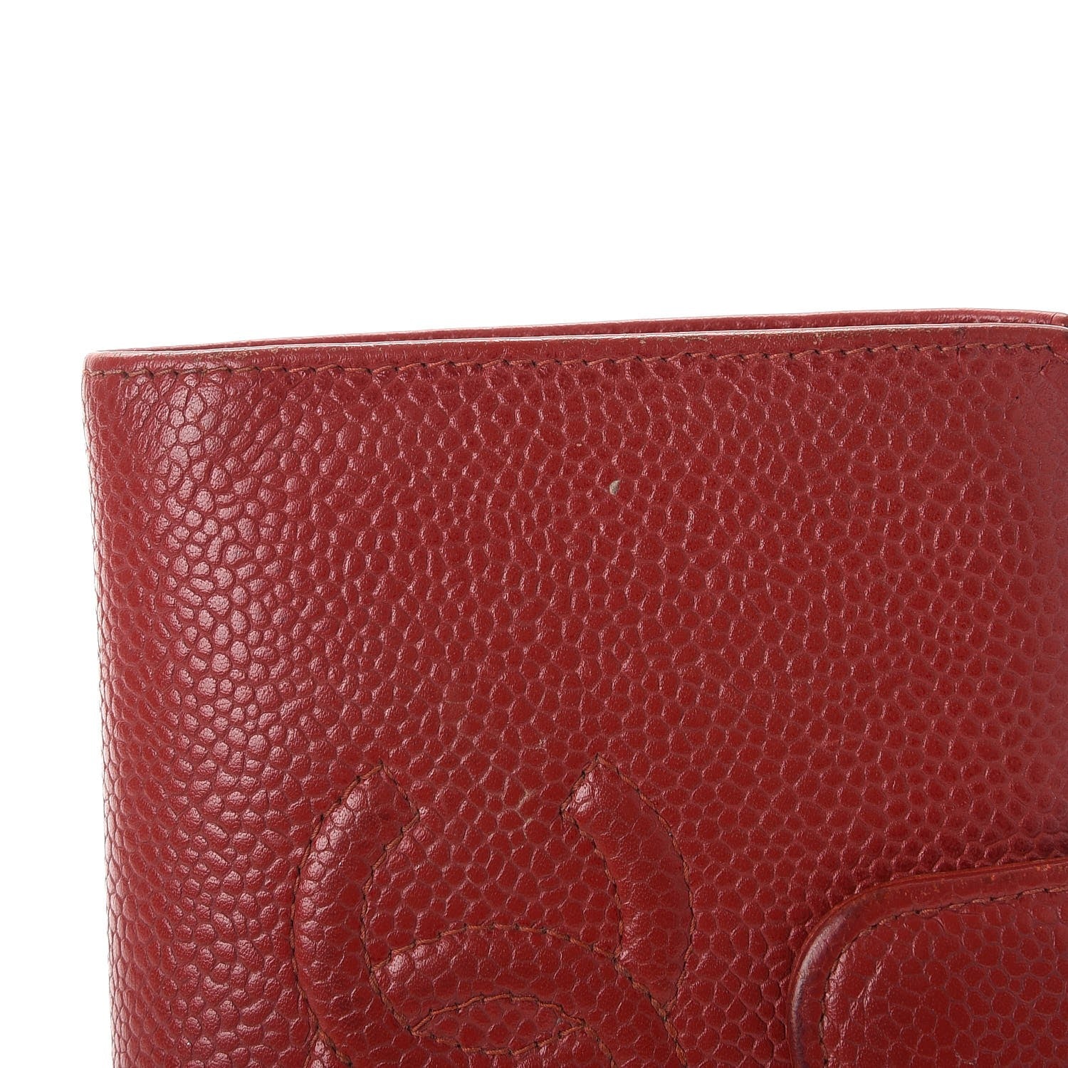 Chanel Caviar Timeless CC Compact French Wallet Red 19 of 20
