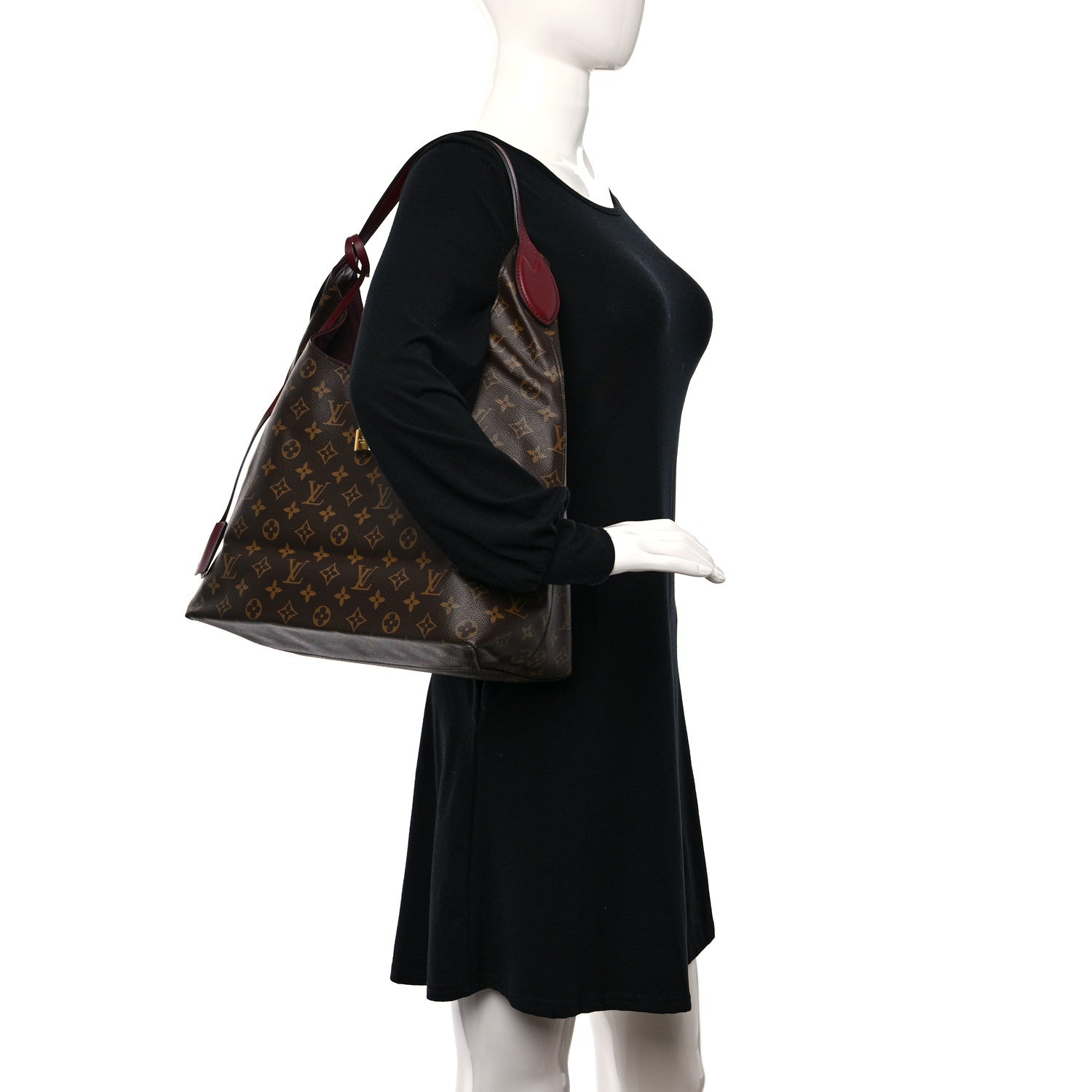 Louis Vuitton Monogram Flower Hobo Bordeaux 2 of 8