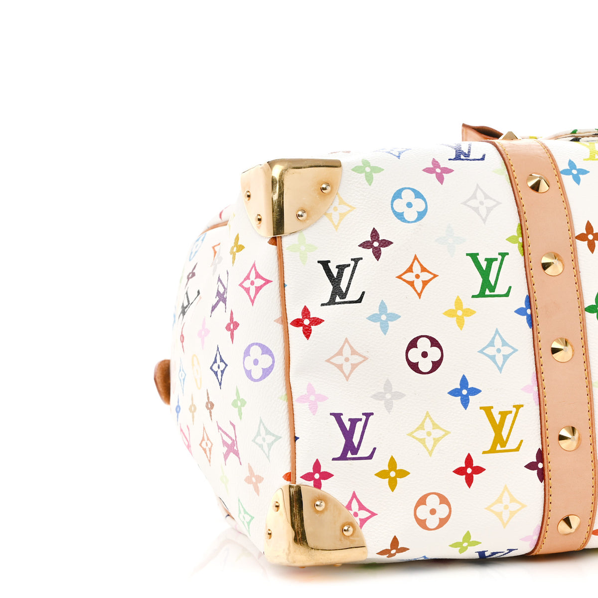 Louis Vuitton Monogram Multicolor Keepall 45 White 8 of 12