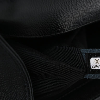 Chanel Caviar Quilted Medium Boy Flap Black 7 of 10