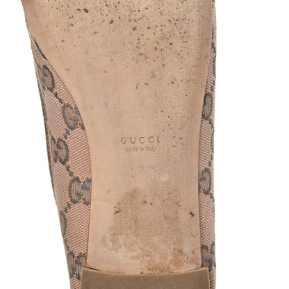 Gucci Monogram Ballet Flats 37.5 Dark Brown 7 of 10