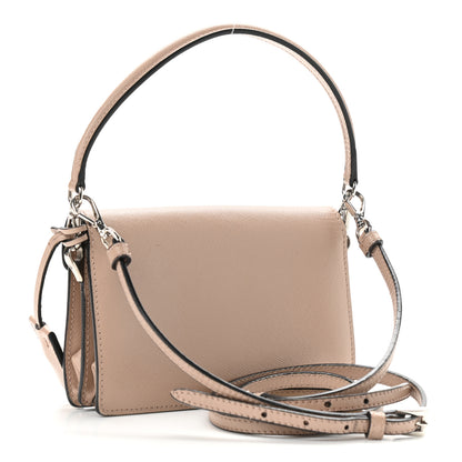 Prada Saffiano Lux Sound Shoulder Bag Cipria 3 of 15