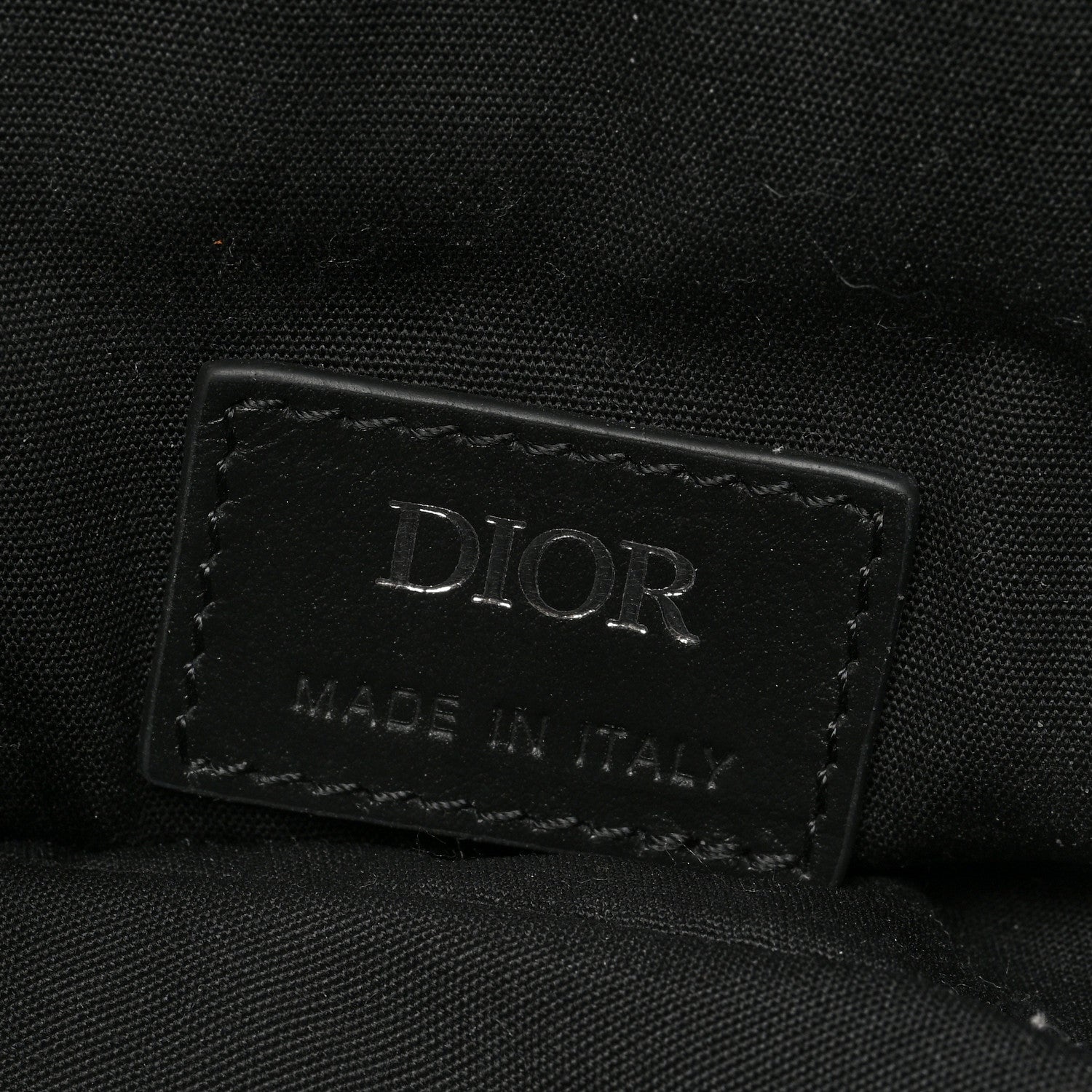 Christian Dior Calfskin Perforated Oblique Galaxy Mens Saddle Bag Black 6 of 8