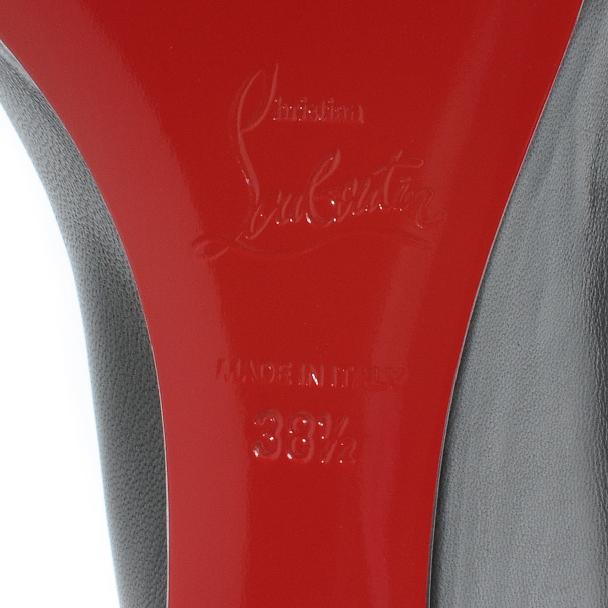 Christian Louboutin Nappa Riveto 70 Wedges 38.5 Black 6 of 7