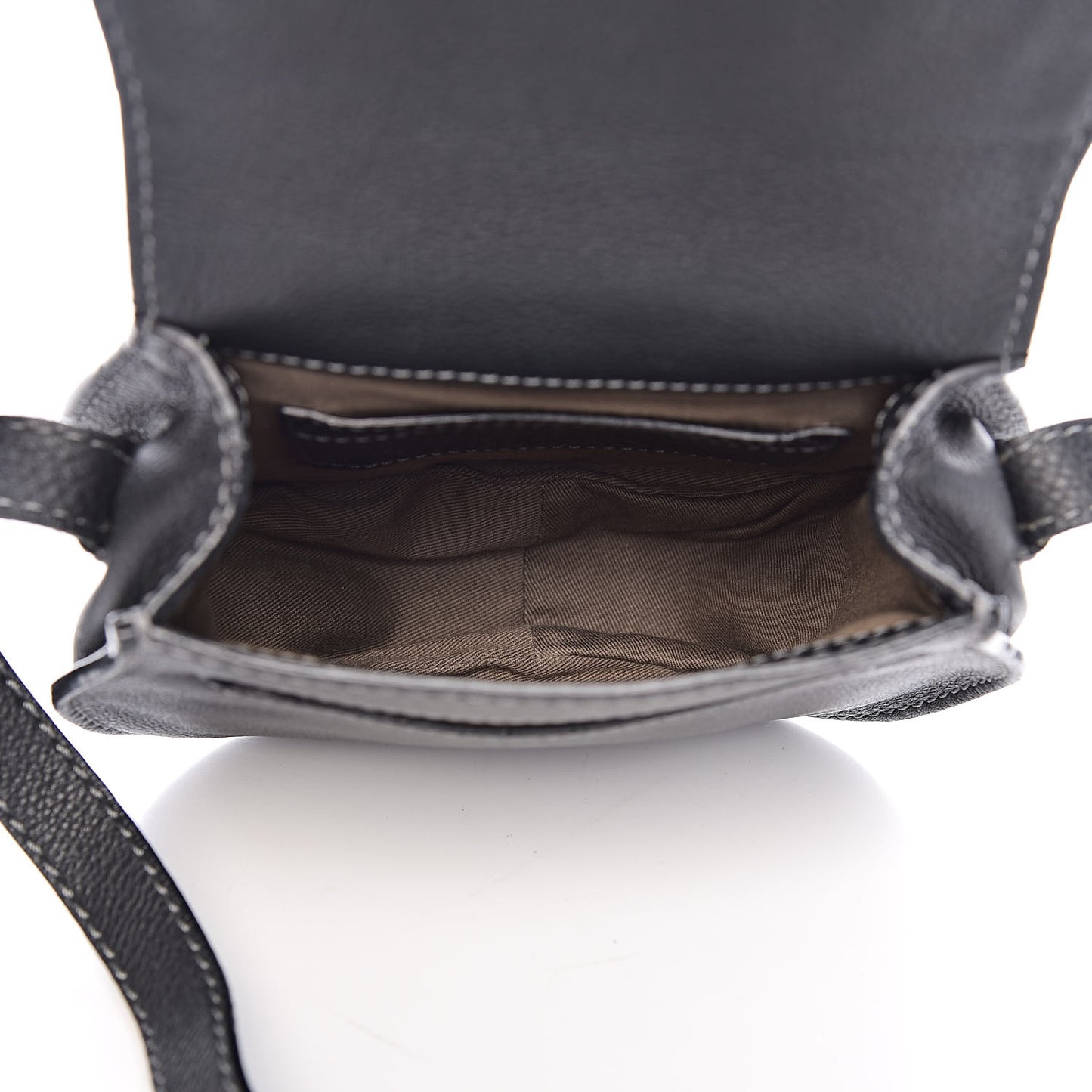 Calfskin Mini Marcie Round Crossbody Bag Black