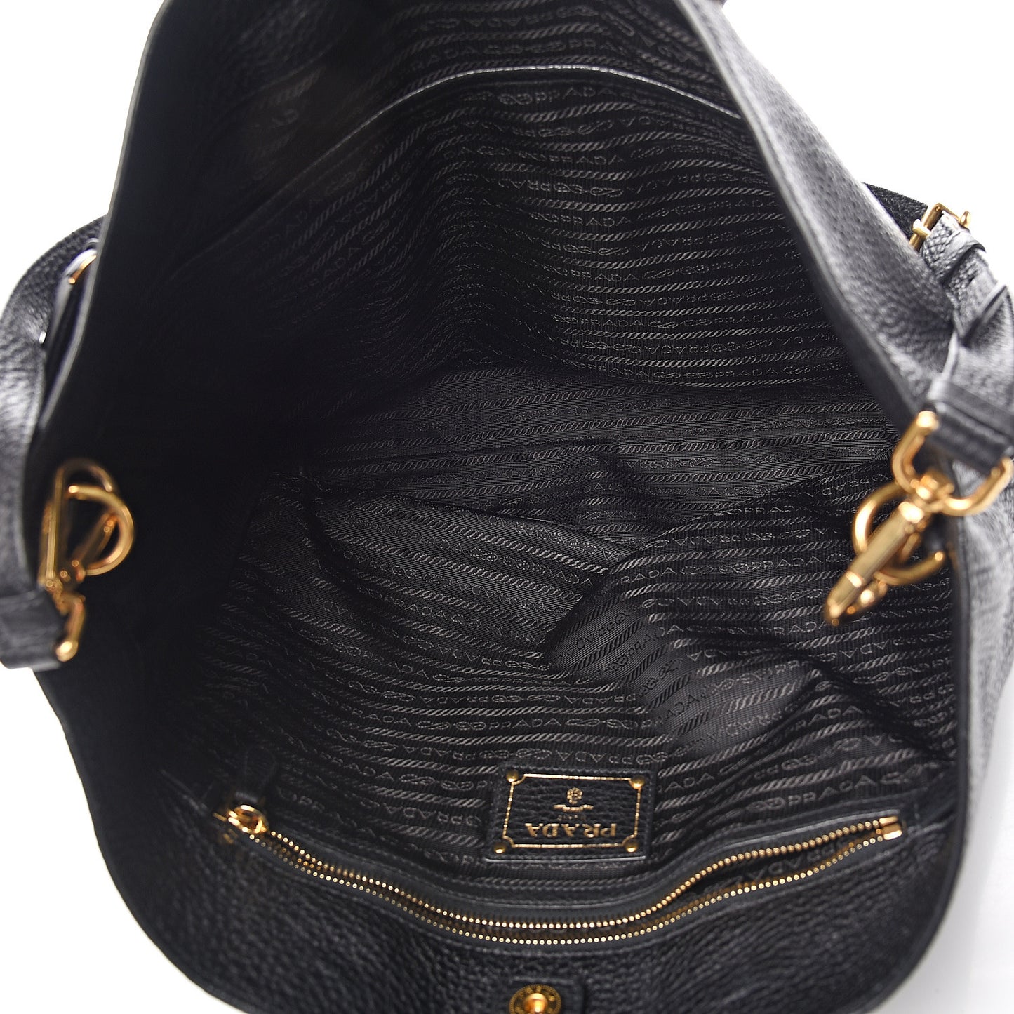 Vitello Daino Tote Black