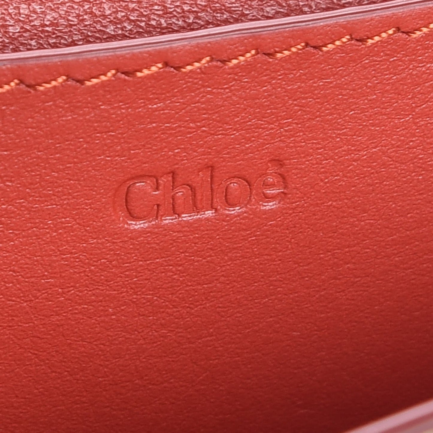 Calfskin Drew Bijou Clutch Earthy Red