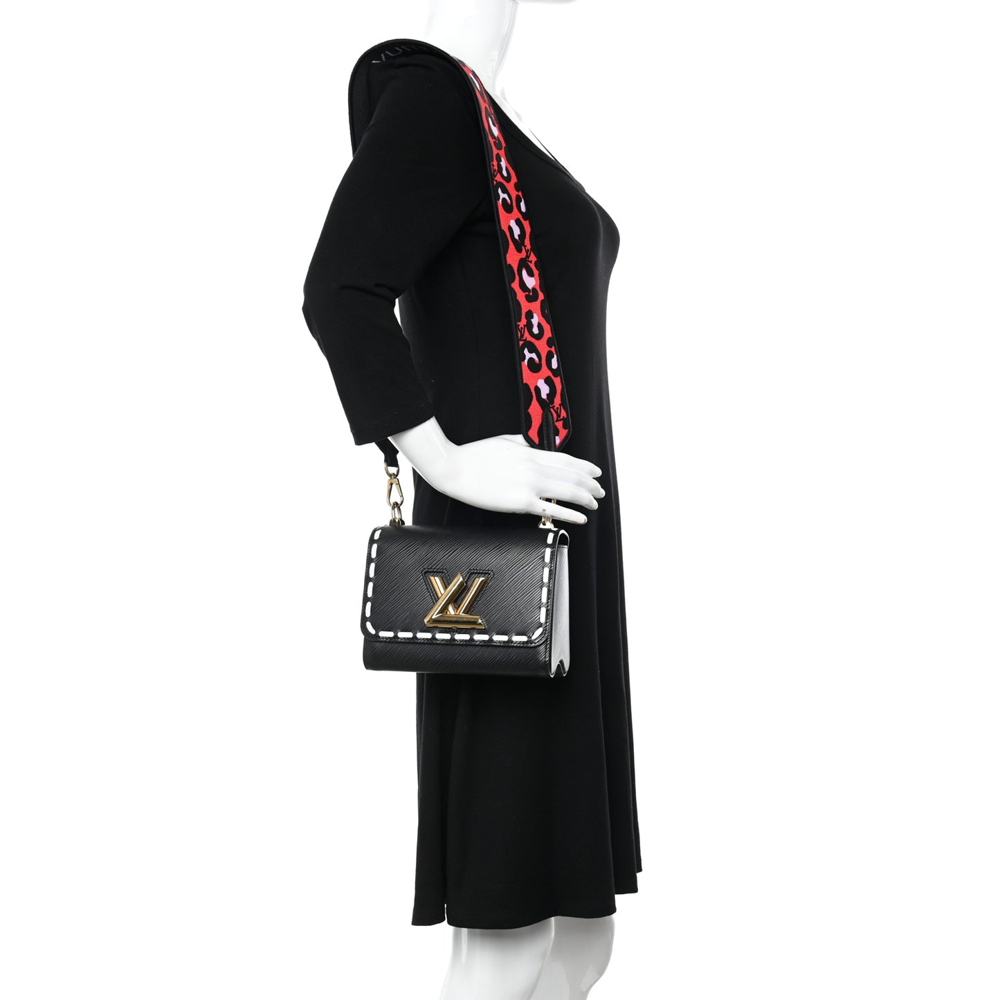 Epi Wild At Heart Twist Shoulder Bag PM Black