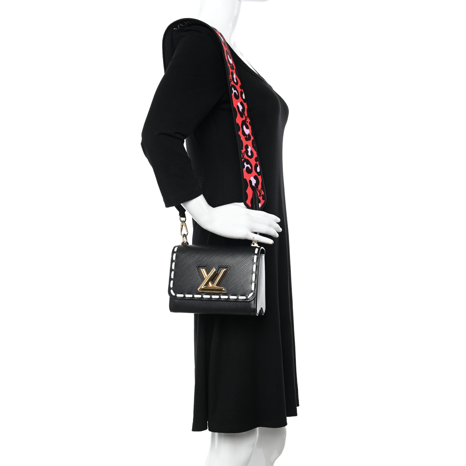 Louis Vuitton Epi Wild At Heart Twist Shoulder Bag PM Black 2 of 14