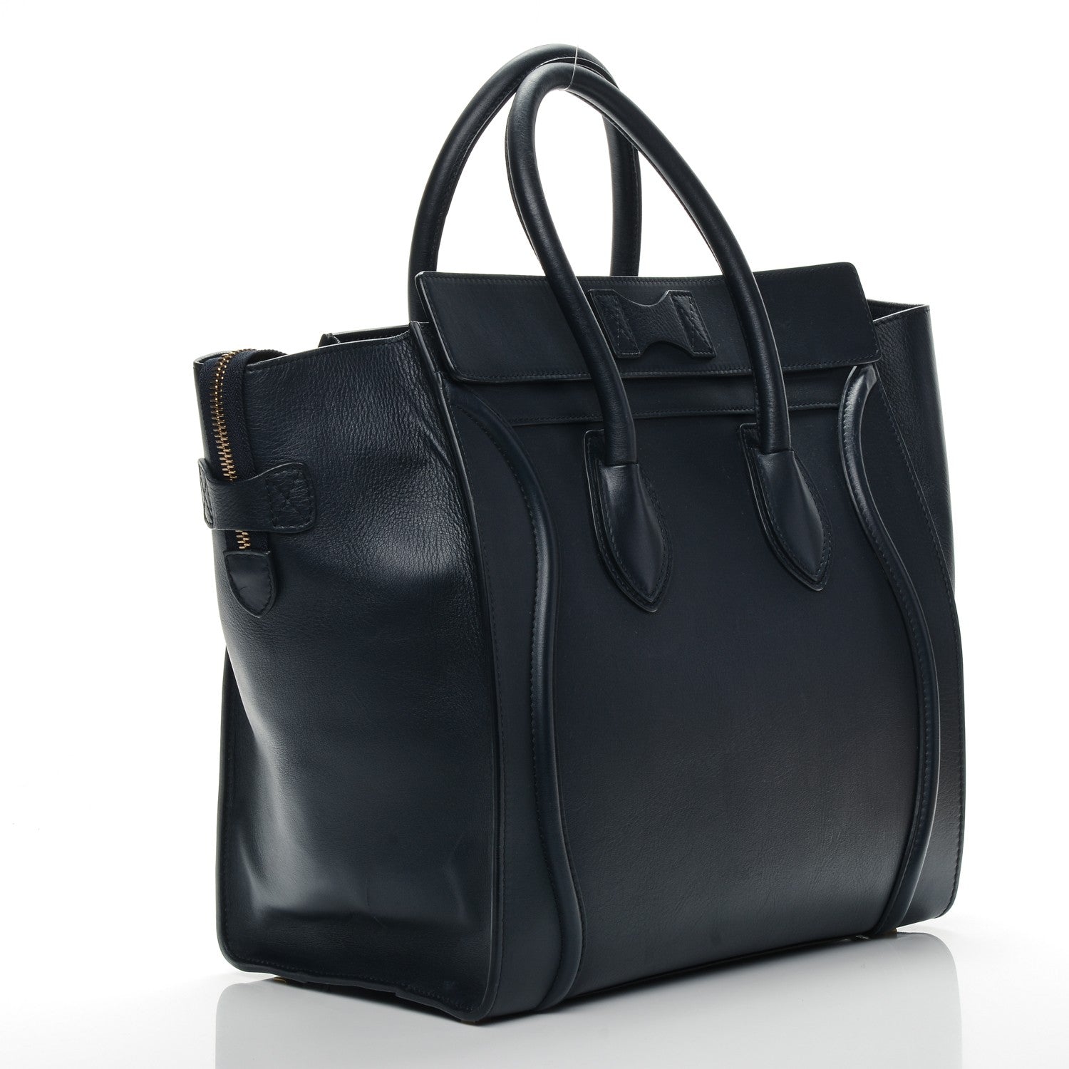 Celine Smooth Calfskin Small Luggage Navy Blue 2 of 8