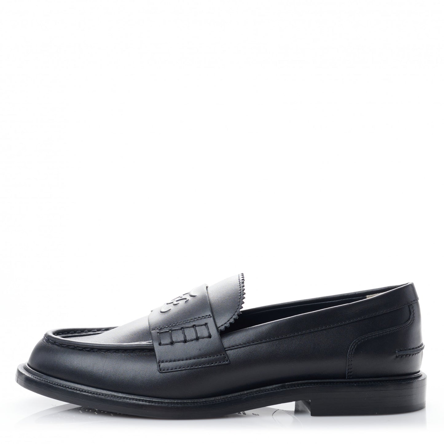 Calfskin Karligraphy Loafers 39 Black