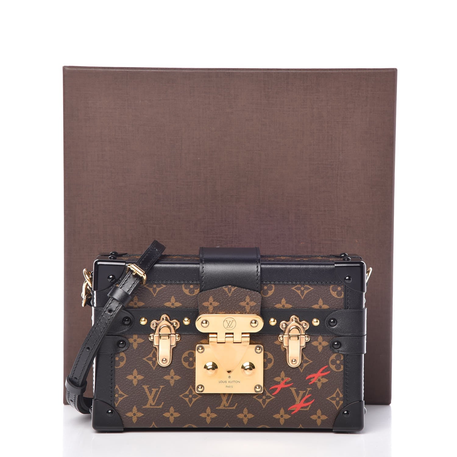 Louis Vuitton Monogram Petite Malle Black 9 of 9