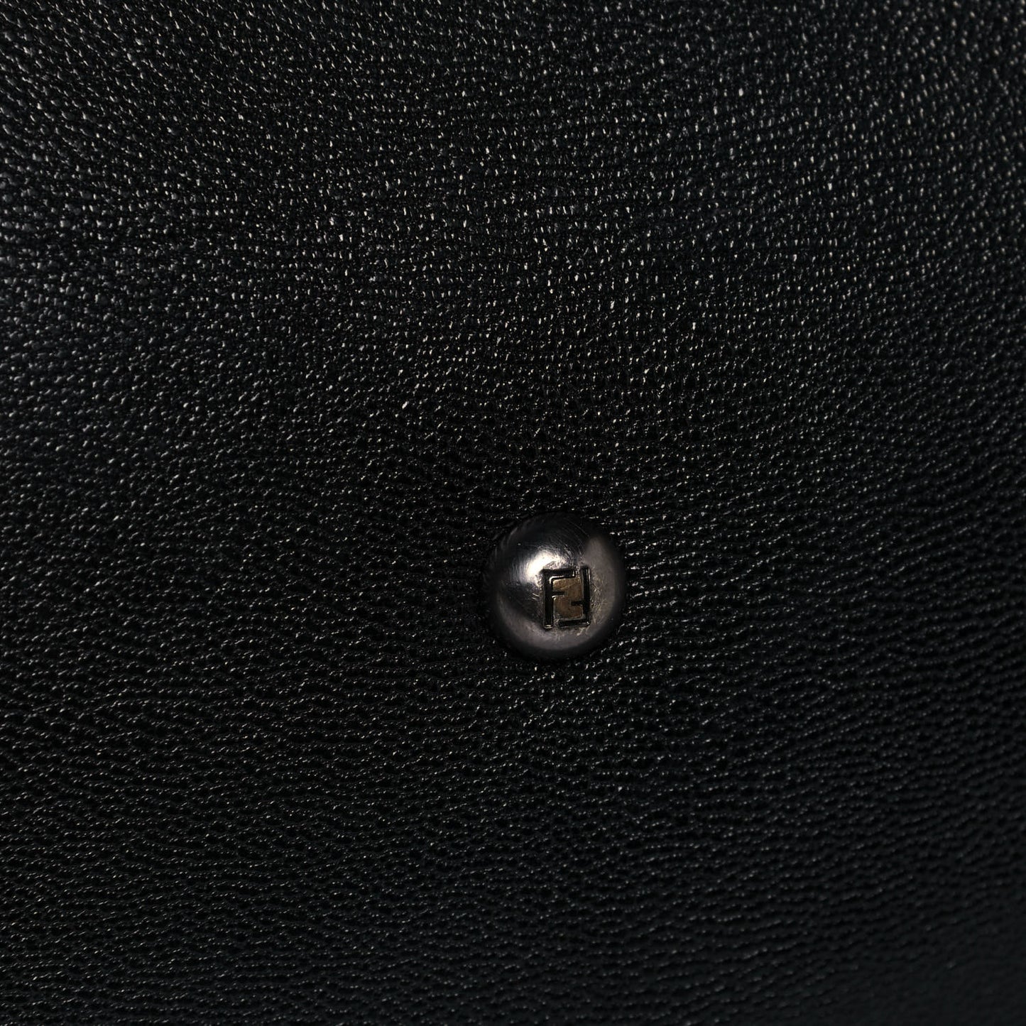Goatskin Large Peekaboo Iconic Satchel Black Lampone