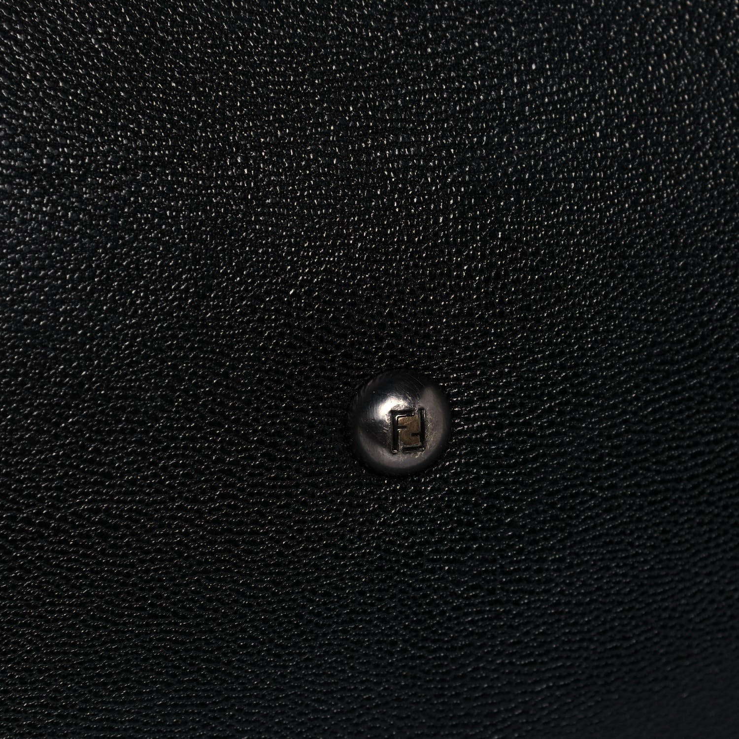 Fendi Goatskin Large Peekaboo Iconic Satchel Black Lampone 16 of 16
