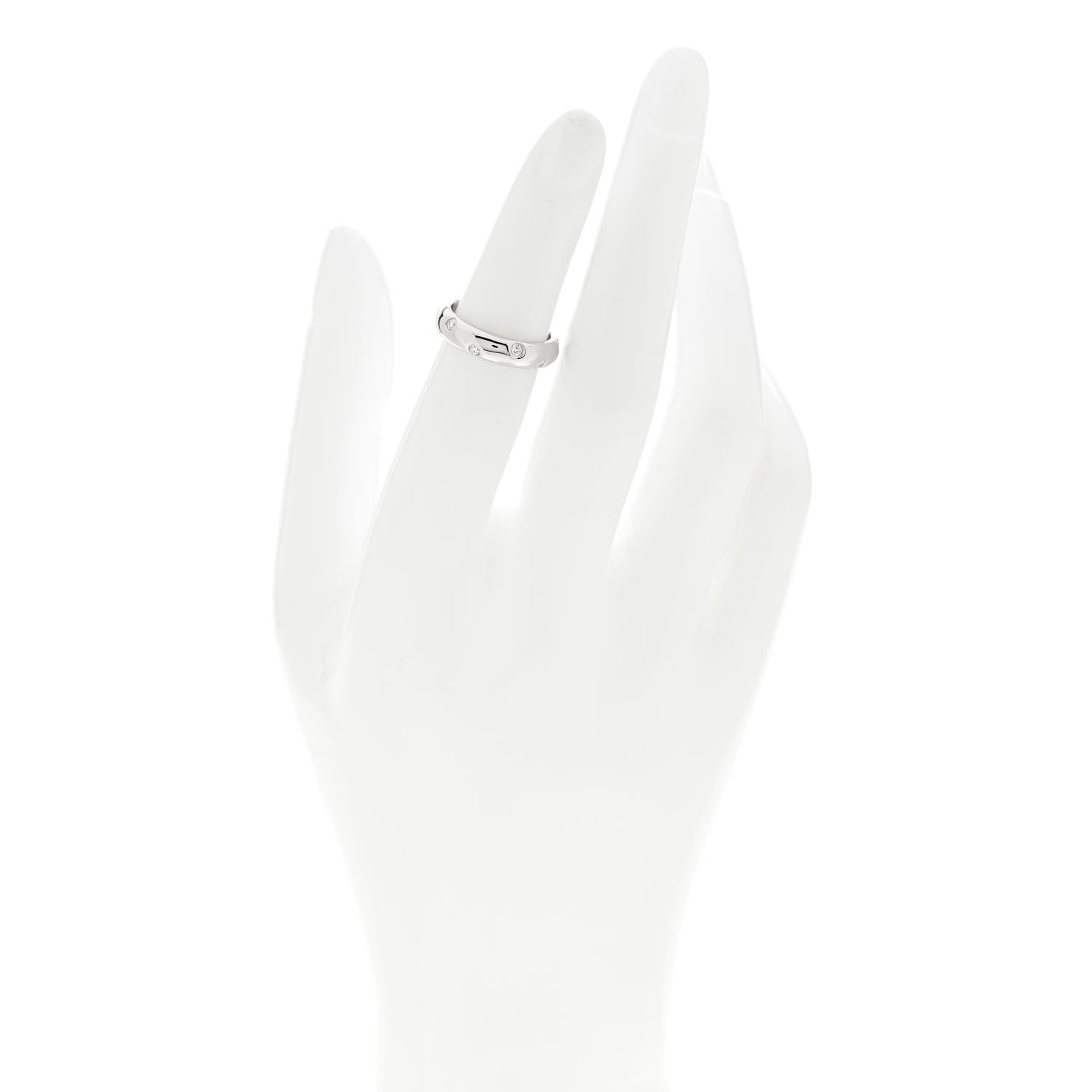Tiffany Platinum Diamond Etoile Band Ring 48 4.5 2 of 4