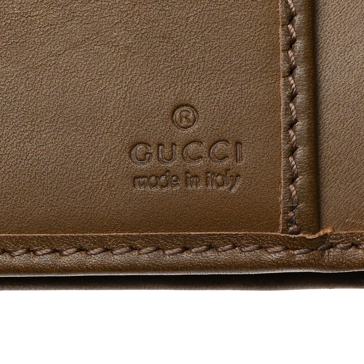 Gucci Monogram Calfskin Ladies Web Long Wallet Beige 6 of 9