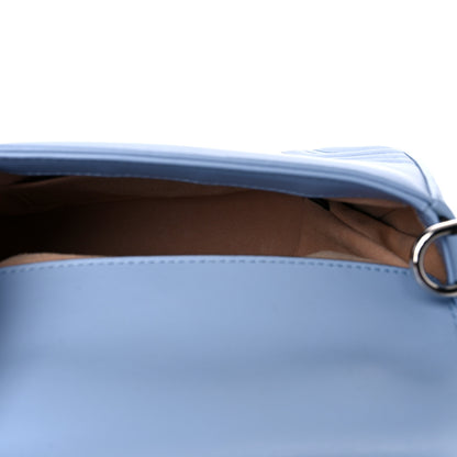 Gucci Calfskin Matelasse Mini GG Marmont Top Handle Shoulder Bag Porcelain Light Blue 5 of 14