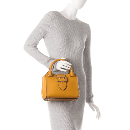 Burberry Soft Grain Calfskin Small Buckle Tote Bright Straw 2 of 10