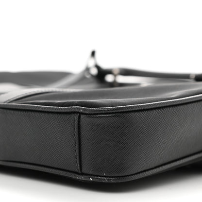 Prada Tessuto Nylon Saffiano Metal Triangle Logo Work Bag Black 11 of 11