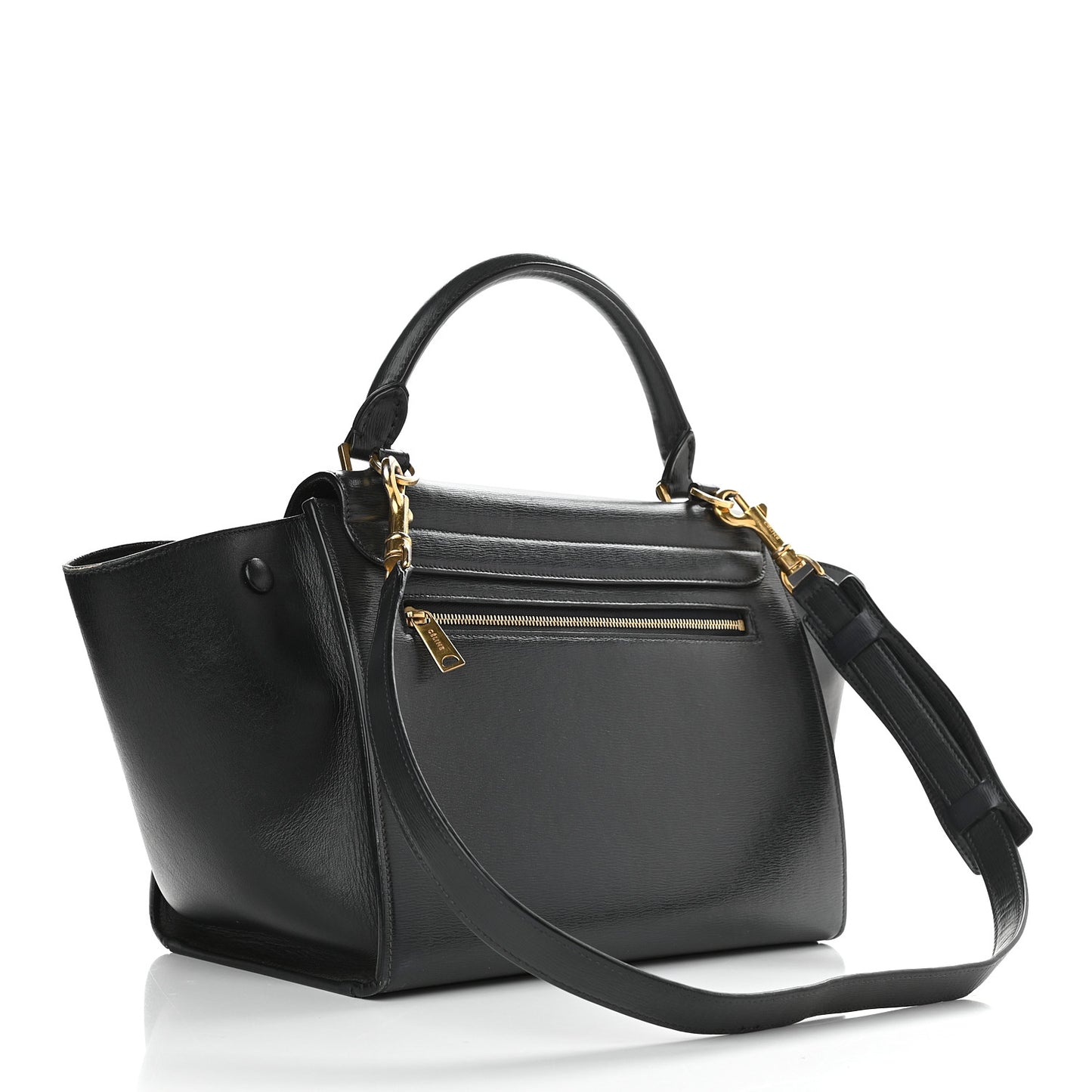 Liege Calfskin Small Trapeze Black
