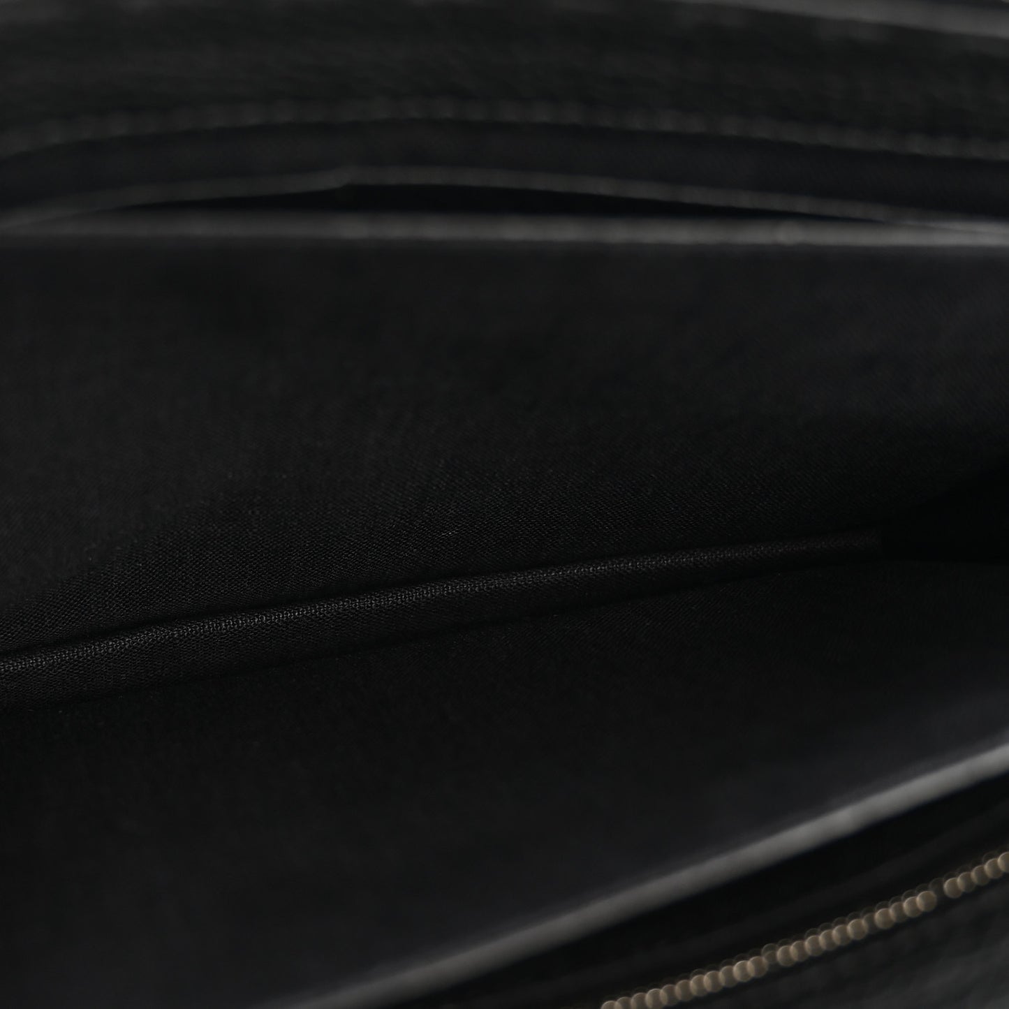 Cuoio Romano Selleria Monster Eyes Inlay Slim Clutch Black Sunflower