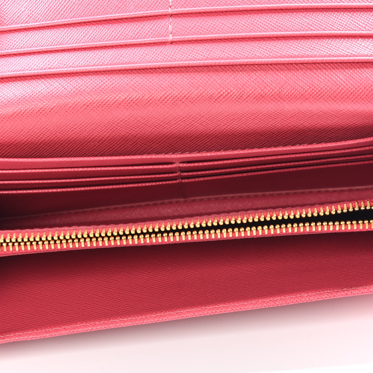 Saffiano Metal Continental Flap Wallet Peonia