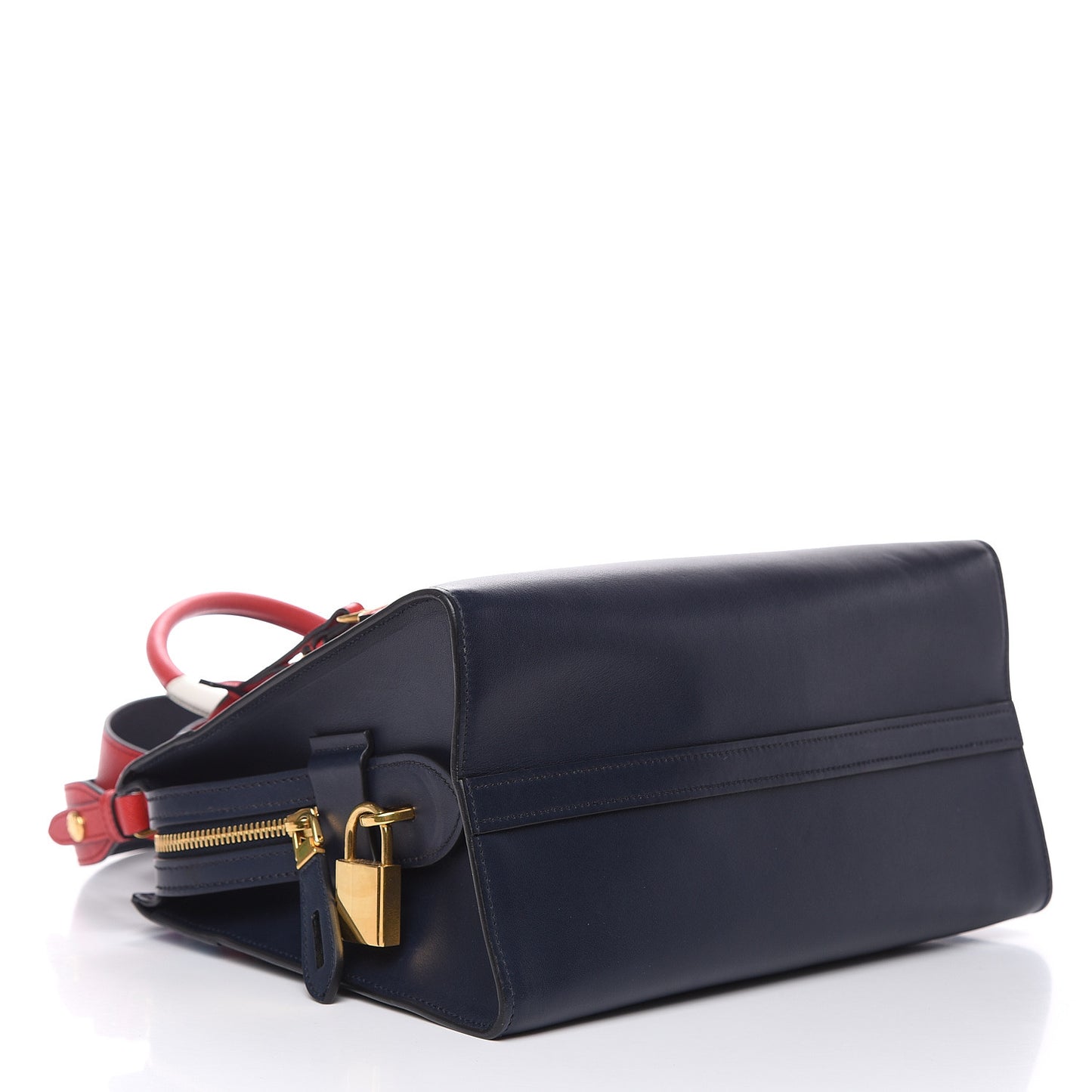 City Calf Saffiano Esplanade Tote Baltico Rosso