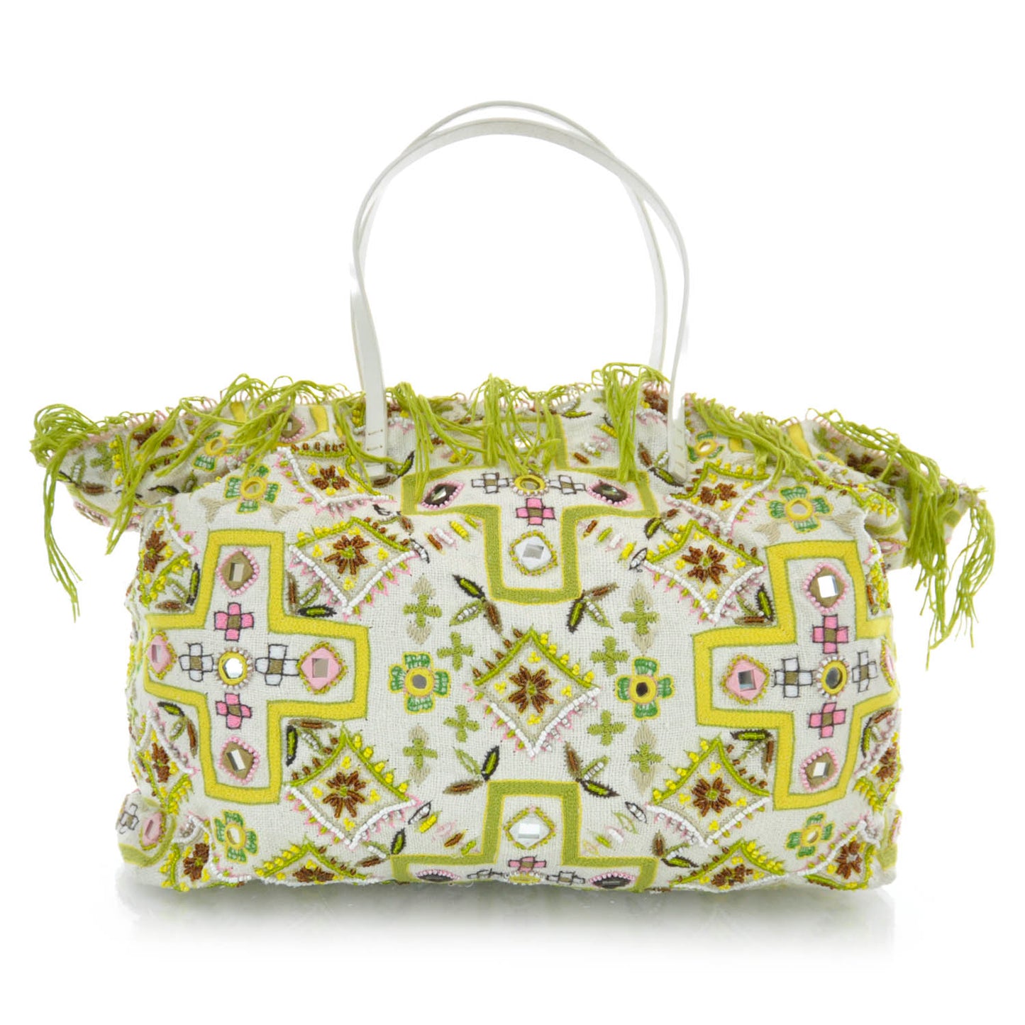 Beaded Fringe Tote