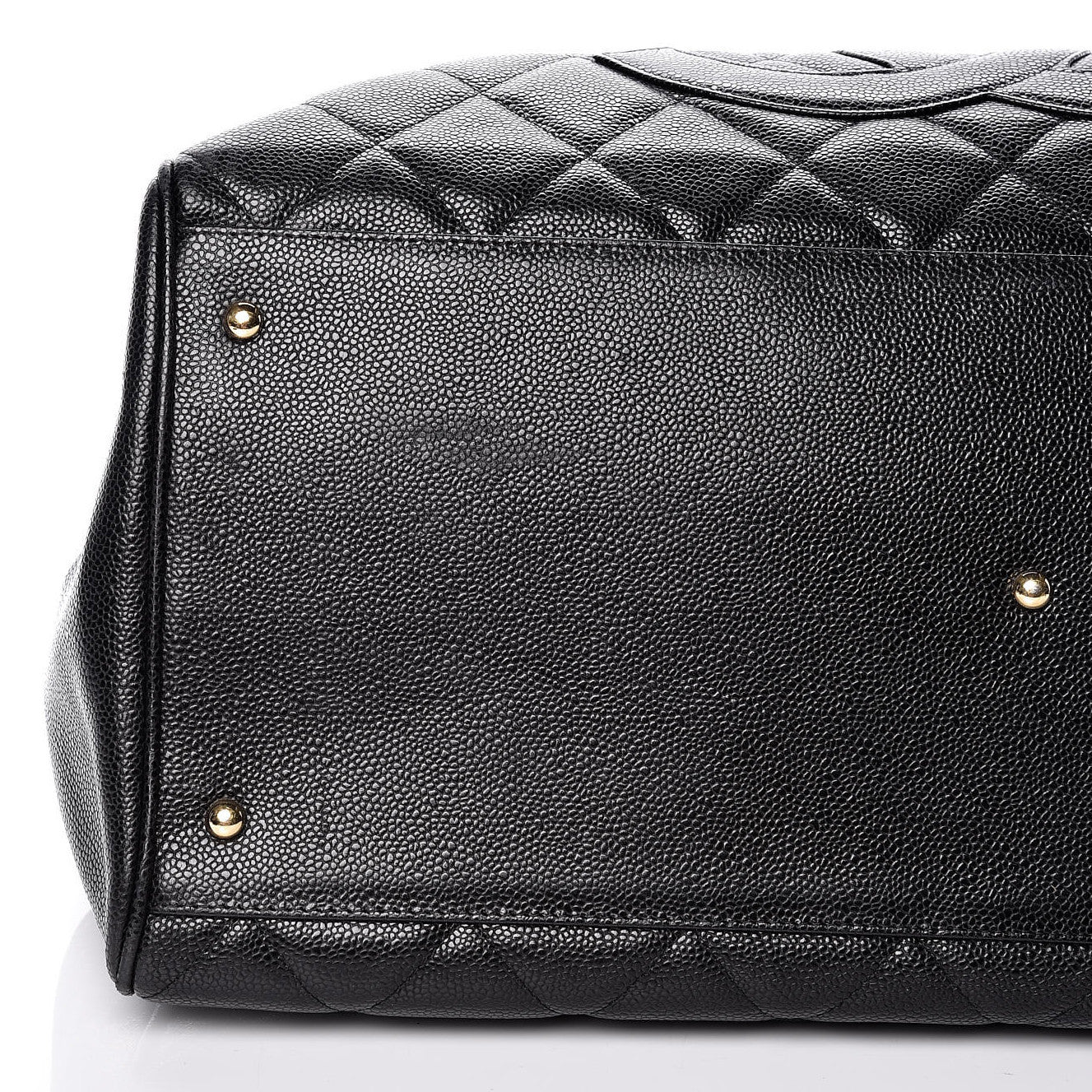 Caviar Quilted CC Tote Black