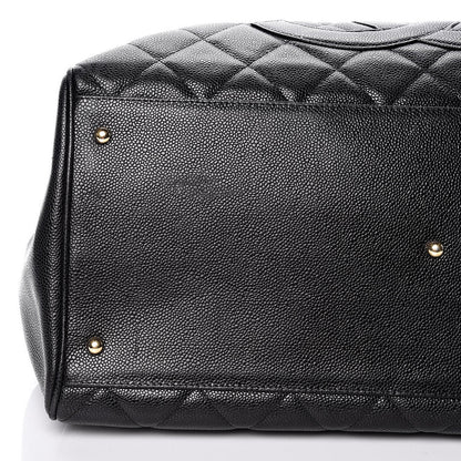 Chanel Caviar Quilted CC Tote Black 12 of 14
