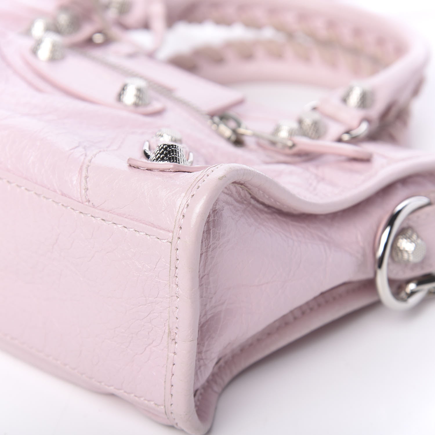Balenciaga Agneau Giant 12 Silver Hardware Mini City Rose Poudre Rose Petunia 9 of 12