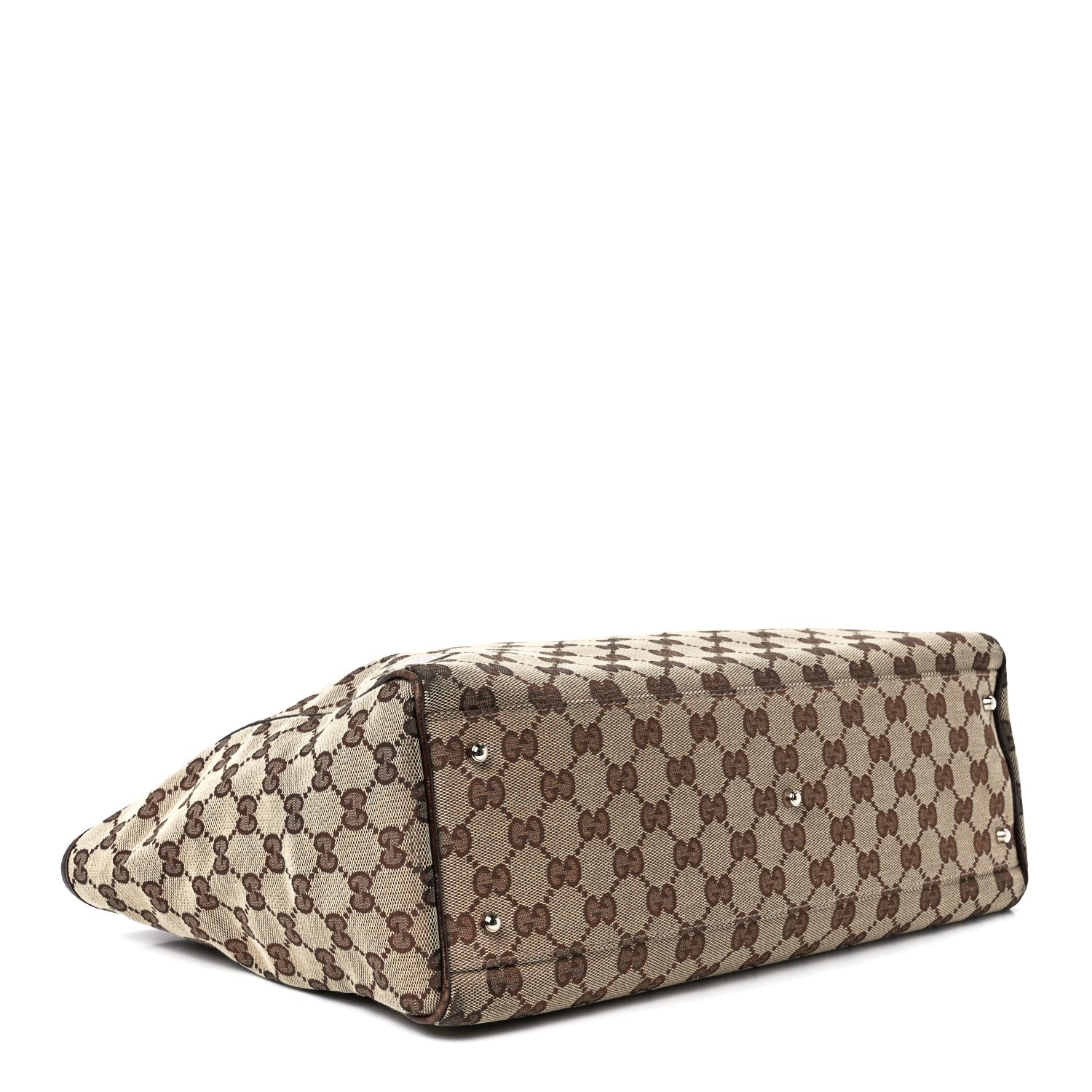Gucci GG Monogram Web Pop Tote Dark Brown 4 of 11