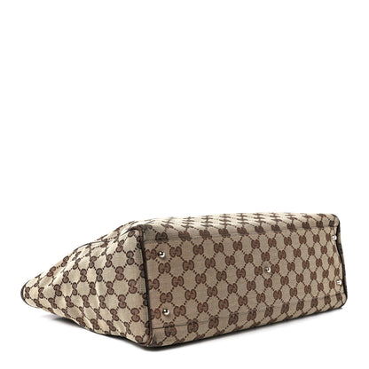 Gucci GG Monogram Web Pop Tote Dark Brown 4 of 11