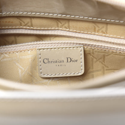 Christian Dior Calfskin Maris Pearl Beaded Top Handle Bag Beige 6 of 12