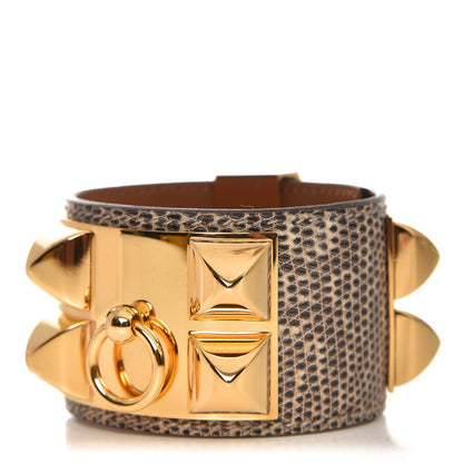 Hermes Lizard Collier De Chien CDC Bracelet S Ombre 1 of 7