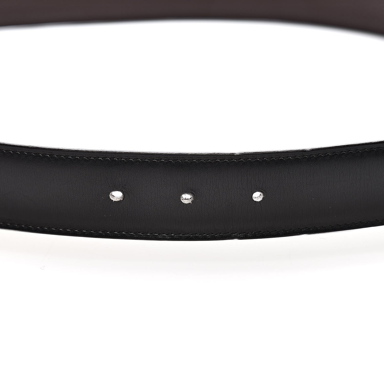 Hermes Box Togo 32mm Quizz H Belt 90 Black Chocolate 4 of 8