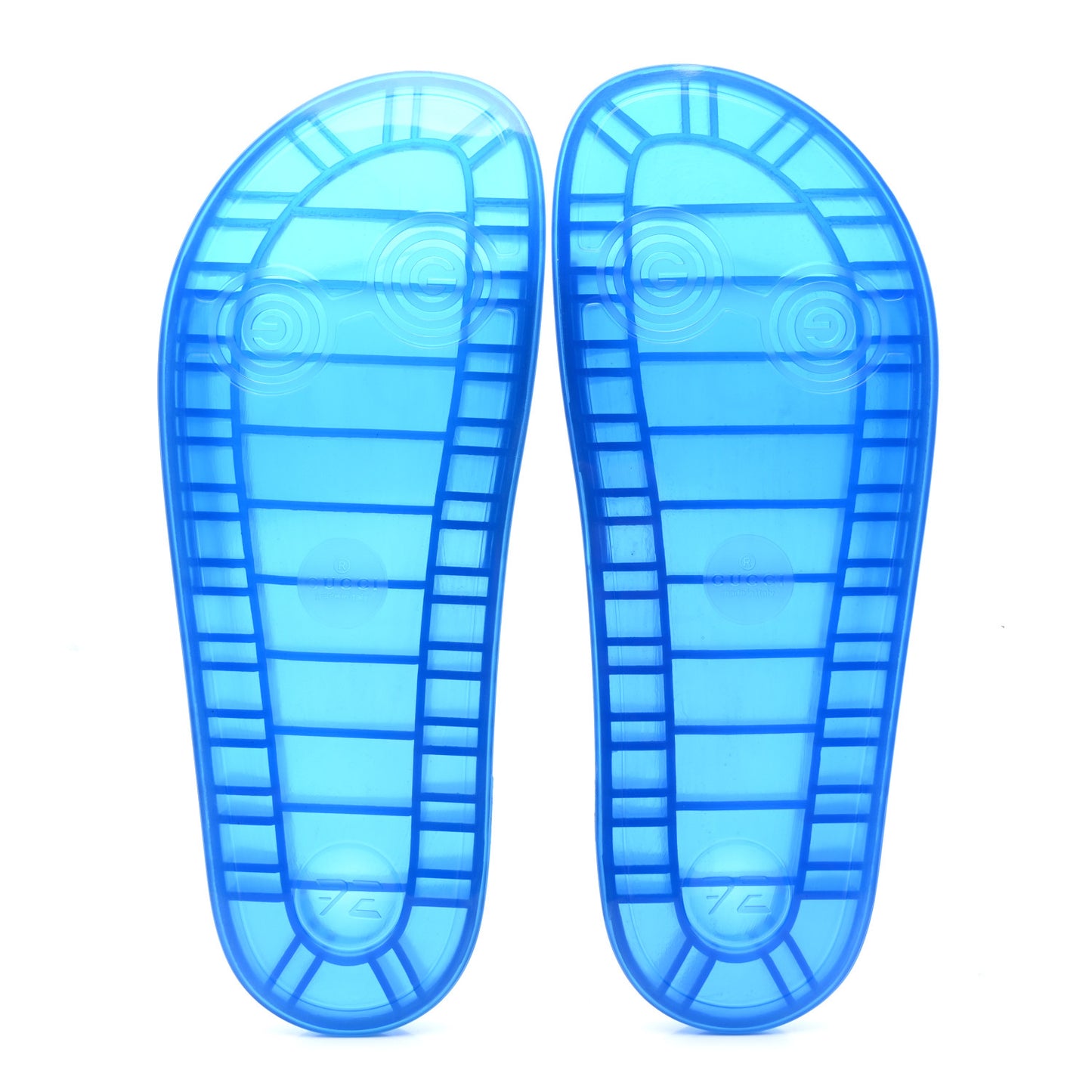 Rubber Mens Pursuit Slide Sandals 10 Transparent Blue