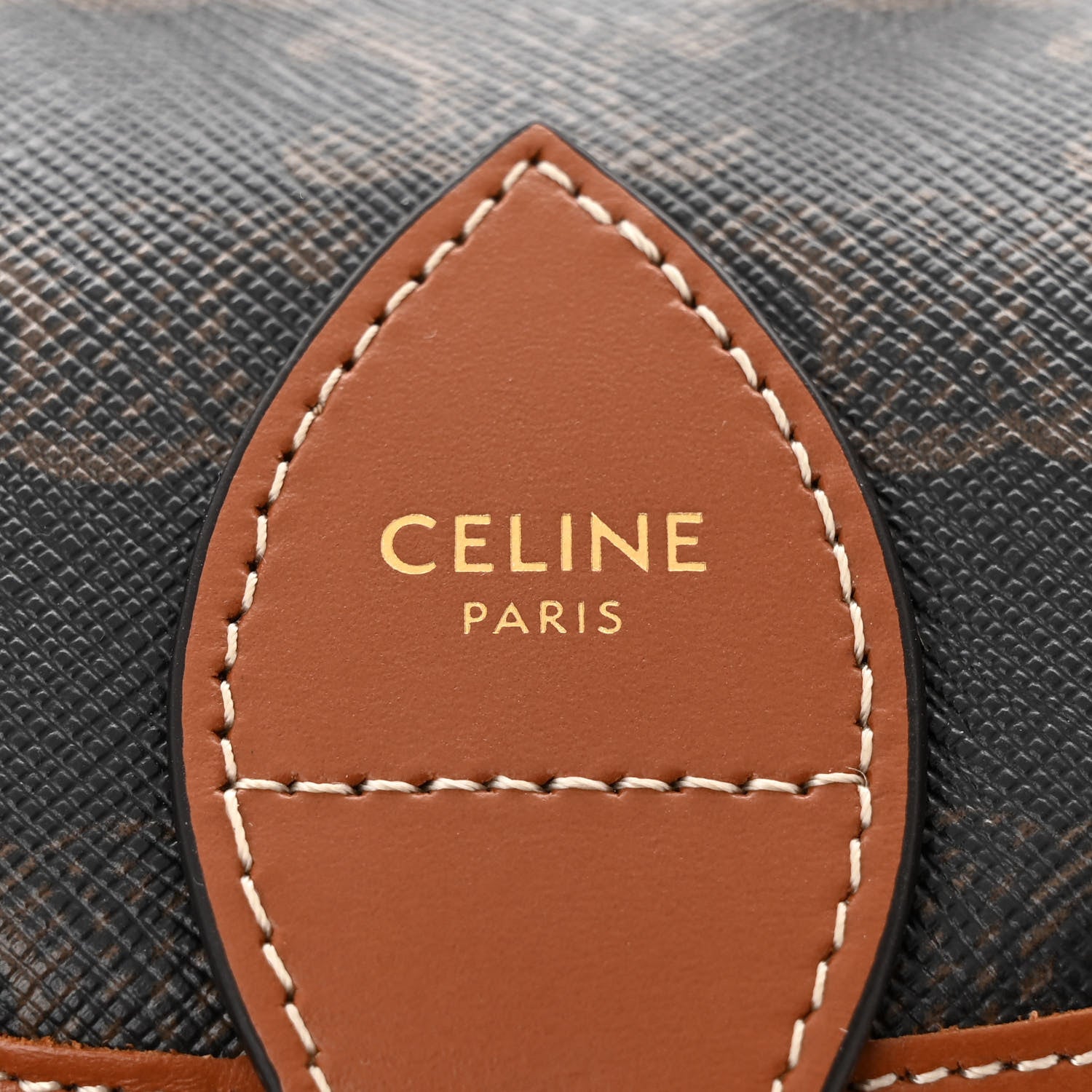 Celine Triomphe Canvas Calfskin Mini Folco Backpack Tan 6 of 10