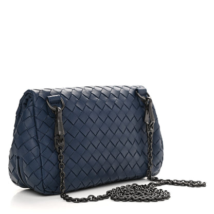 Bottega Veneta Nappa Intrecciato Small Chain Crossbody Denim 2 of 9