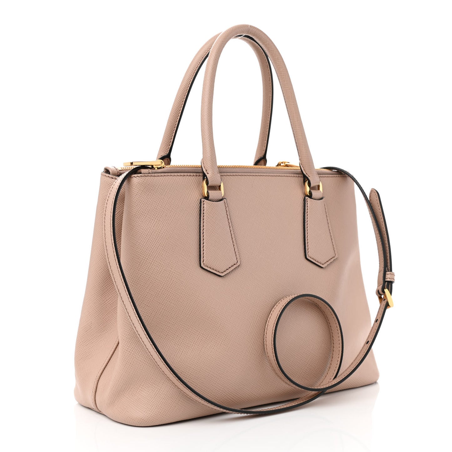 Saffiano Small Galleria Double Zip Tote Cammeo
