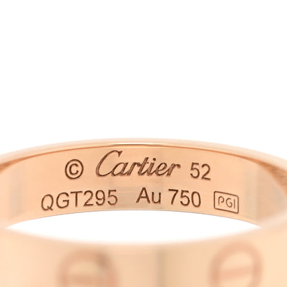 Cartier 18K Pink Gold 3.5mm LOVE Wedding Band Ring 52 6 4 of 5