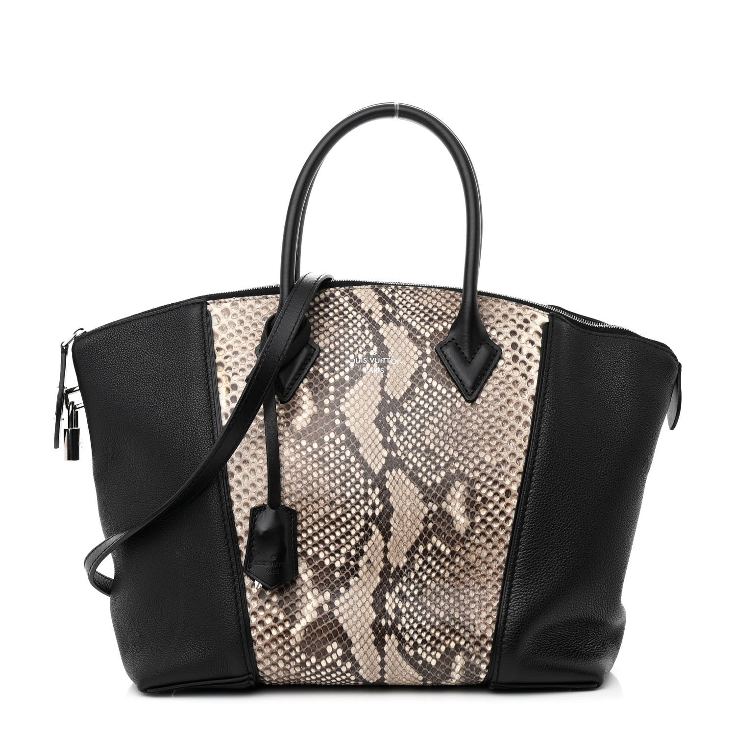 Louis Vuitton Snakeskin Soft Lockit PM Black 1 of 10