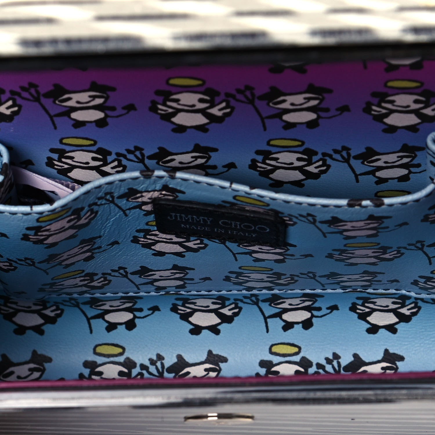 Jimmy Choo Acrylic Zebra Candy Clutch 5 of 12