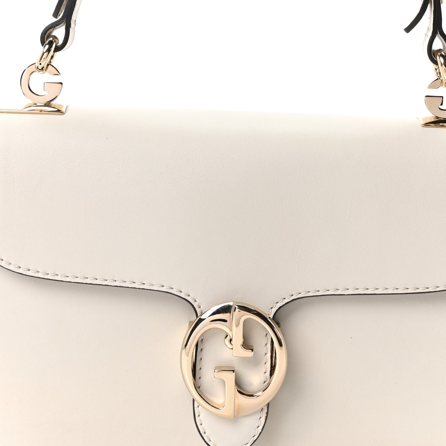Calfskin Medium 1973 Shoulder Flap Bag Ivory